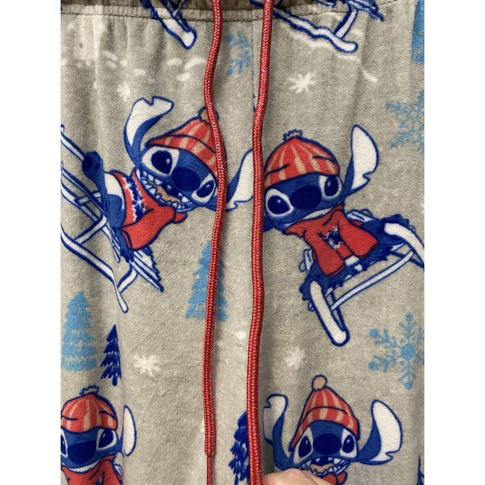 Disney Lilo & Stitch Womens XL 16-18 Soft Draw String Pajama Bottoms Gray EUC‎ - Picture 2 of 7